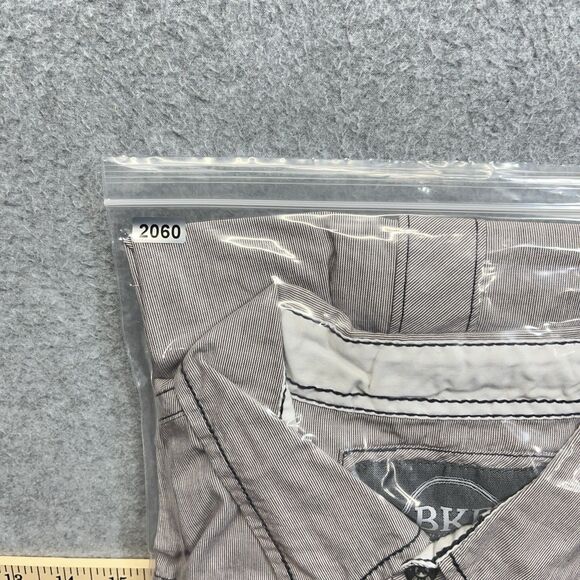 BKE Button-Up Shirt Men’s XL Gray Pocket Western Workwear Y2K Style 11317NM - Picture 14 of 14